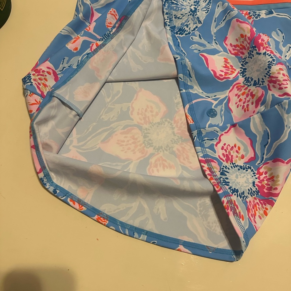Lilly Pulitzer Pink Blue Halter Sun/tennis dress - Picture 3 of 7